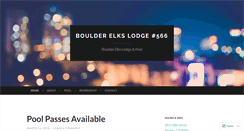 Desktop Screenshot of boulderelks.com